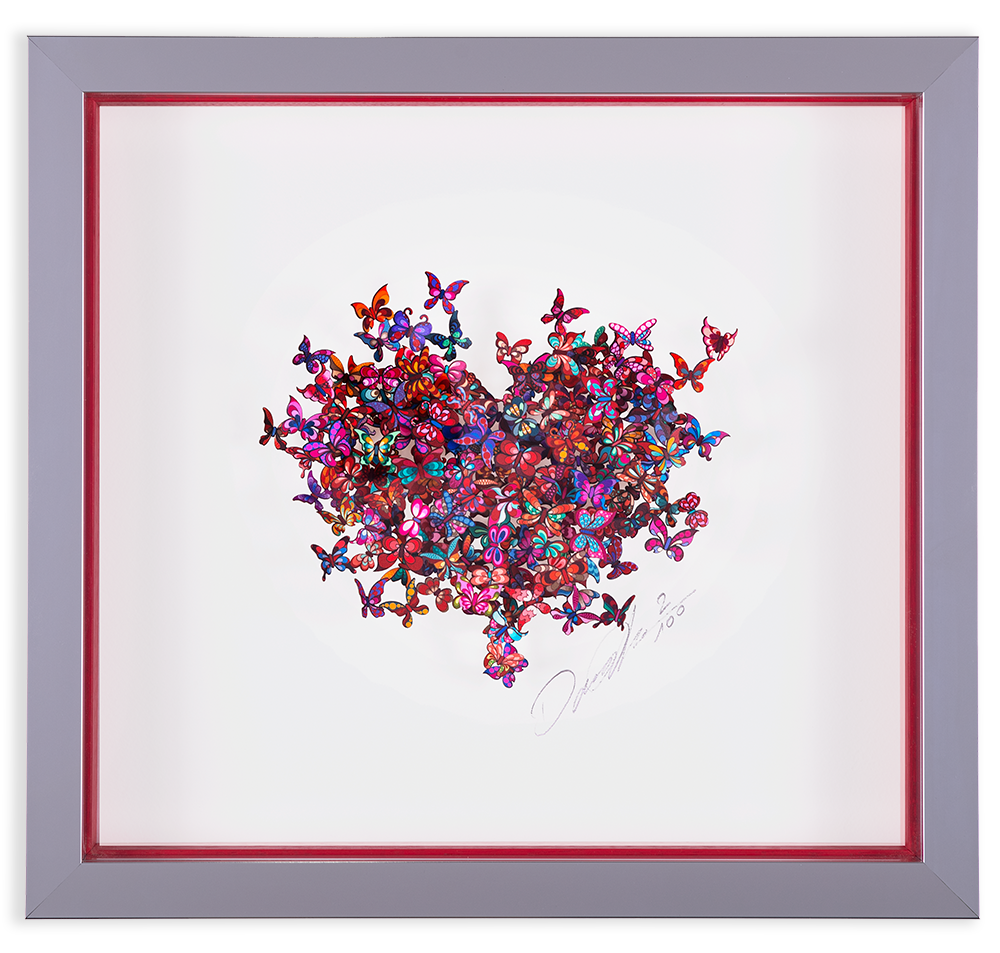 My Heart Is All a Flutter - Papercut Red