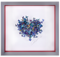My Heart Is All a Flutter - Papercut Blue