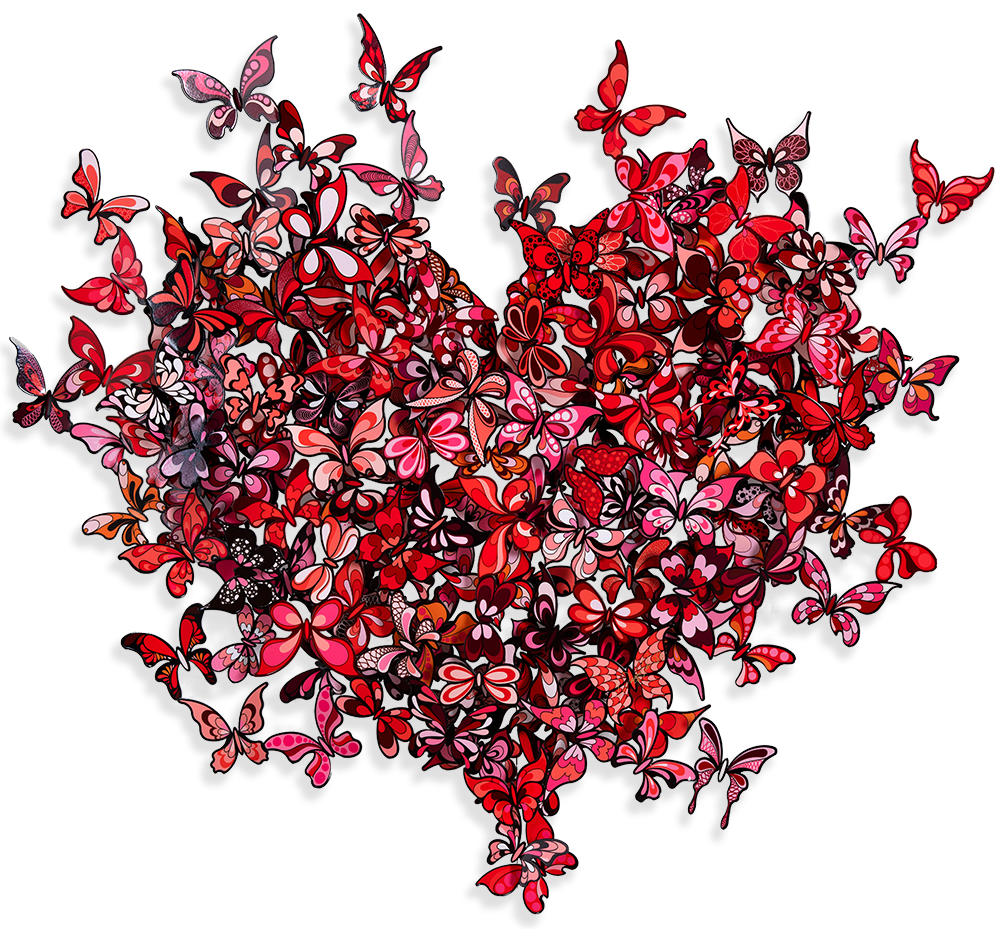 My Heart Is All a Flutter - Red