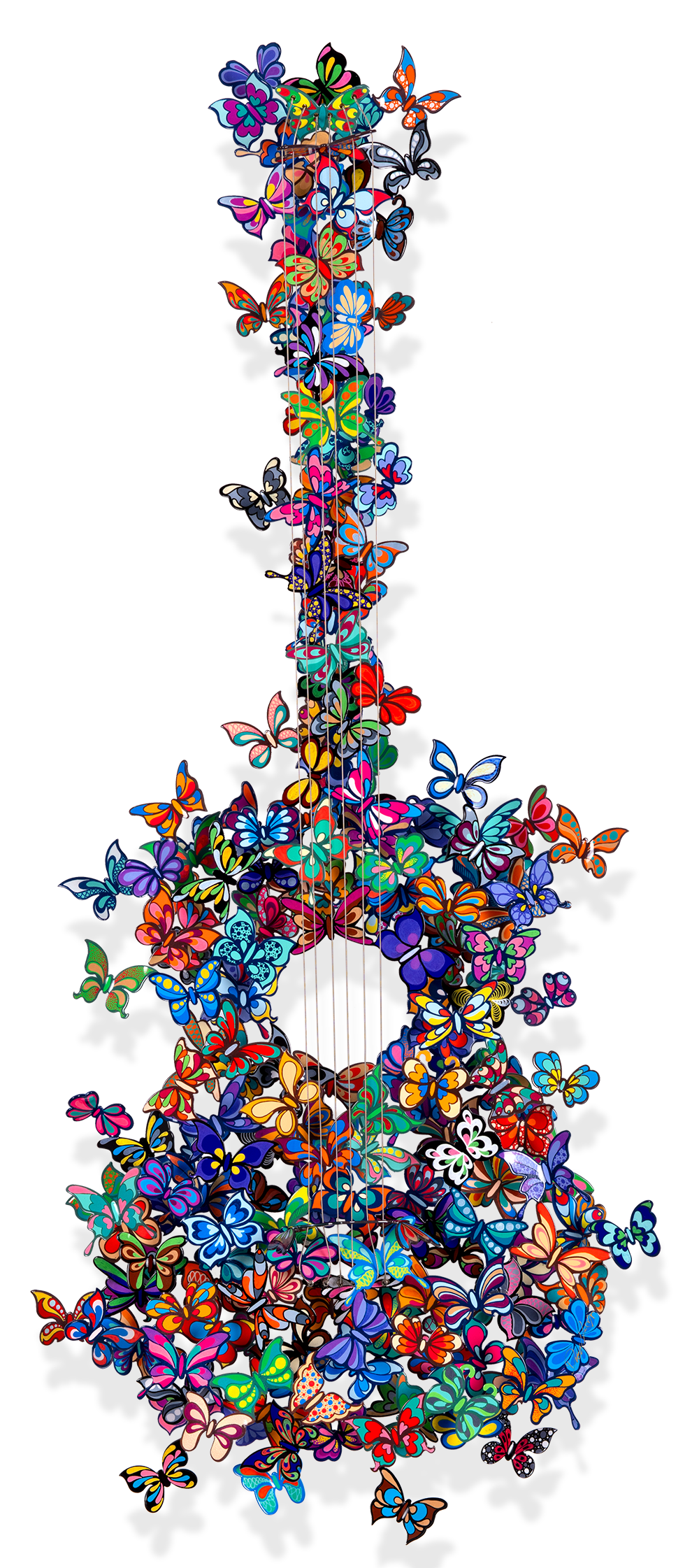 Butterfly Guitar Making Beautiful Music