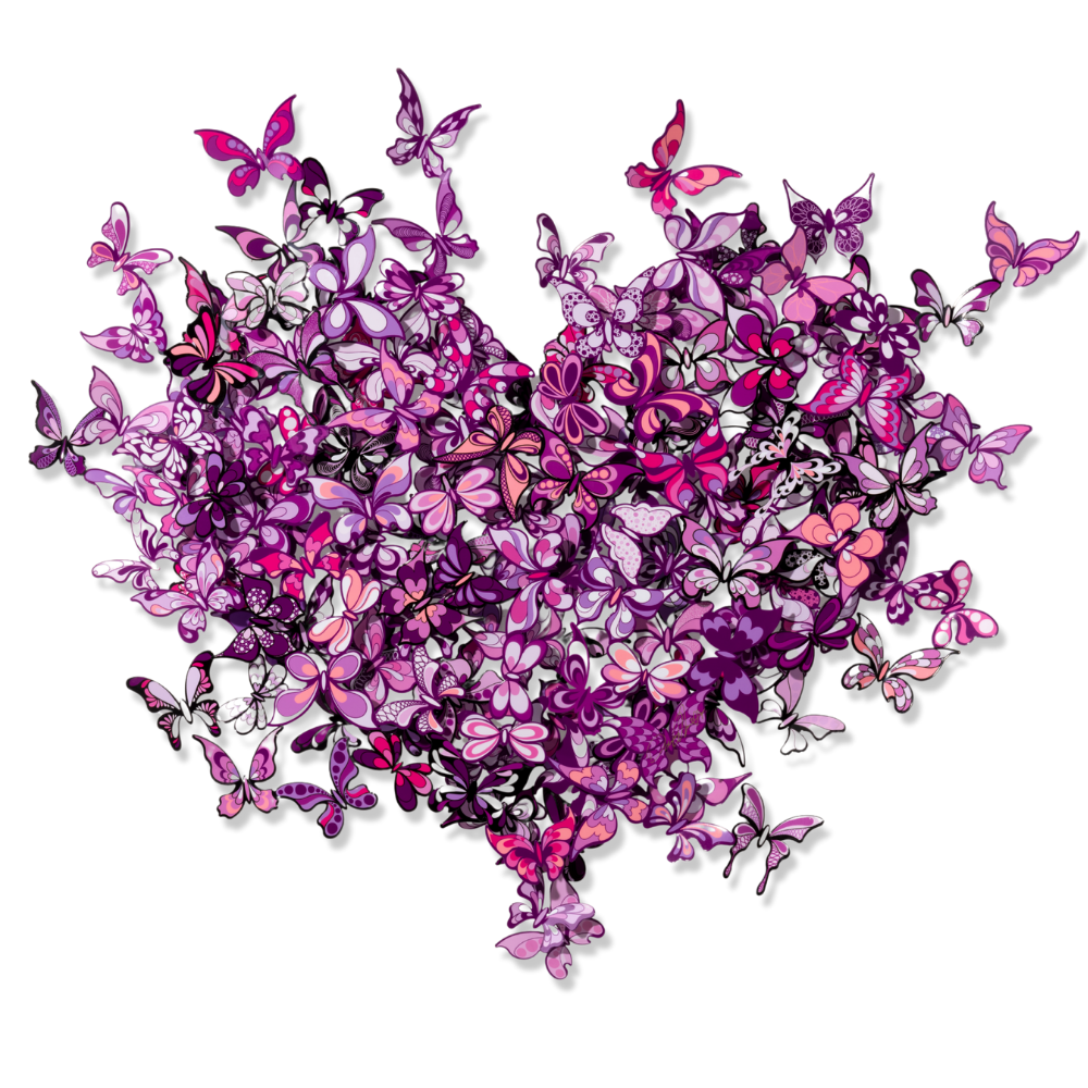 My Heart Is All a Flutter - Pink
