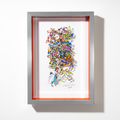 Homage to The Drip Artist – White Colorful
